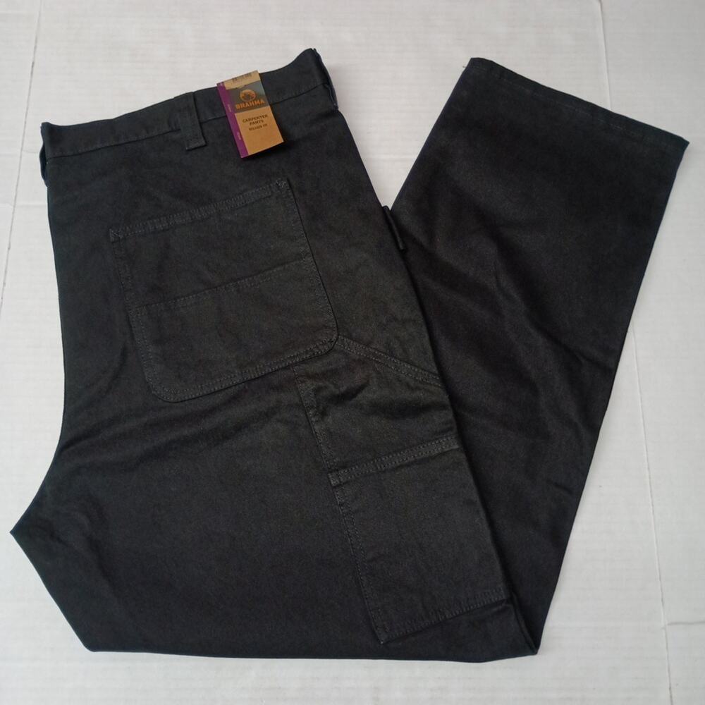 Brahma Work Carpenter Pants Men's Size 44x32 Black Relaxed
